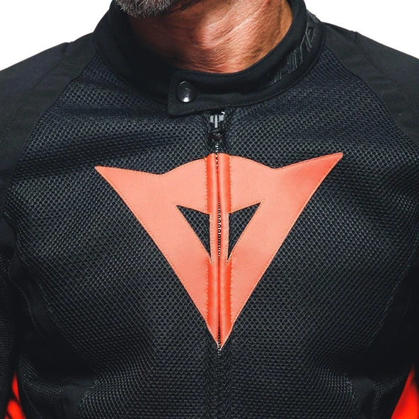 Dainese Energyca Air Black Fluo Red Tekstil Mont - Resim 4