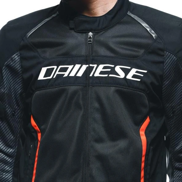 Dainese Air Frame 3 Black Red Fluo Tekstil Mont - Resim 4