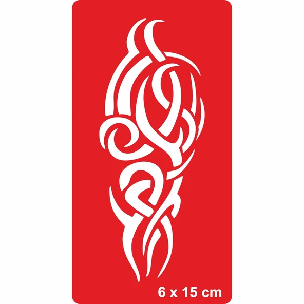 Tribal 209 Tattoo Geçici Dövme Şablonları Kına Kalıpları ürün görseli 1