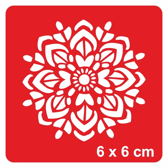 Mandala 362 Tattoo Geçici Dövme Şablonları Kına Kalıpları ürün görseli 1