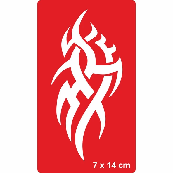 Tribal 208 Tattoo Geçici Dövme Şablonları Kına Kalıpları ürün görseli 1