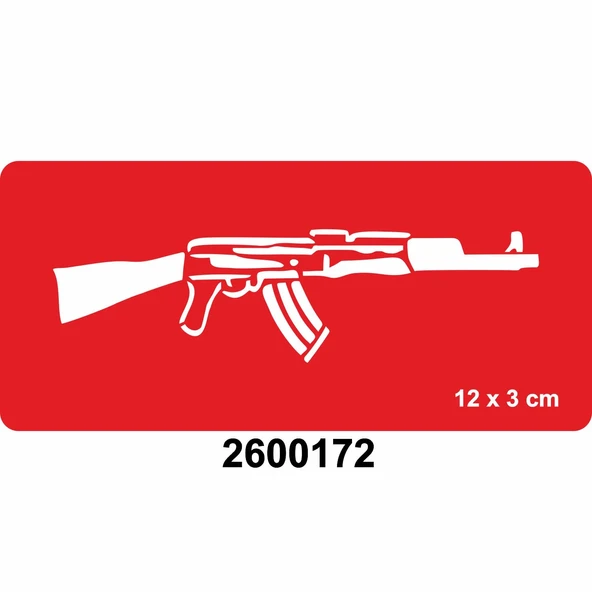 AkSupertrend47 Kalaşnikof Keleş Tattoo Geçici Dövme Şablonları Kına Kalıpları ürün görseli 1