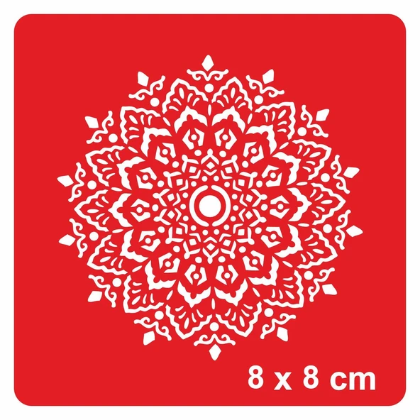 Mandala 355 Tattoo Geçici Dövme Şablonları Kına Kalıpları - 1
