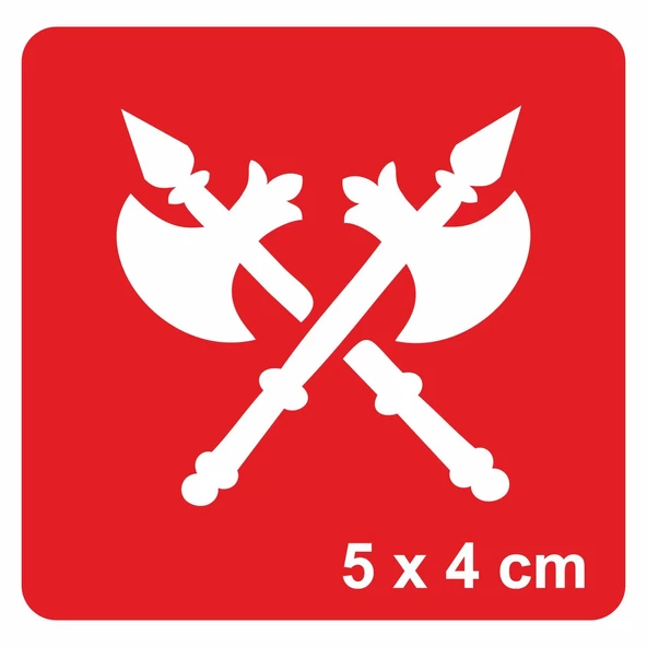 Labris Balta Silah  Tattoo Geçici Dövme Şablonları Kına Kalıpları ürün görseli 1