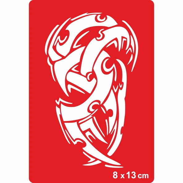 Tribal Kemerler Tattoo Geçici Dövme Şablonları Kına Kalıpları ürün görseli 1