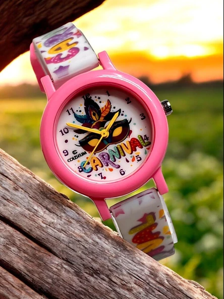 Coliseum Renkli Ve Figürlü Özel Kutulu Çocuk Kol Saati FT.CLS.CK07 - Resim 2