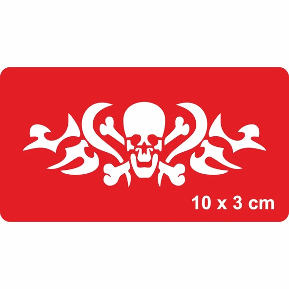 Tehlikeli Bölge Tattoo Geçici Dövme Şablonları Kına Kalıpları ürün görseli 1