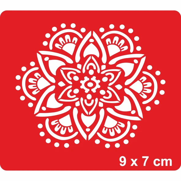 Mandala 352 Tattoo Geçici Dövme Şablonları Kına Kalıpları ürün görseli 1