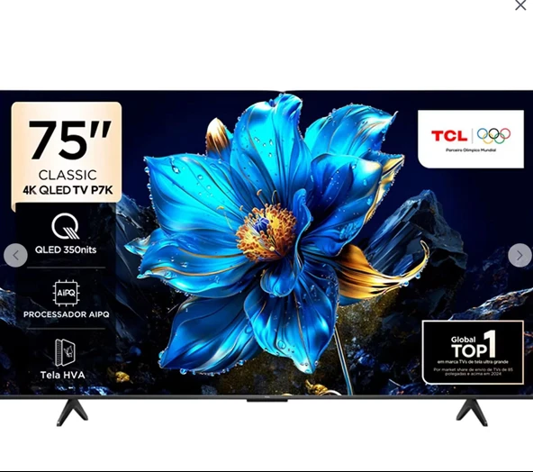 TCL 75P7K 4K Ultra HD 75" 190 Ekran Uydu Alıcılı Google Smart QLED TV - 1