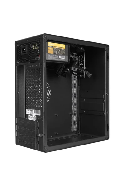Everest K250 PEAK 250W MICRO PSU SIYAH USB3.0+USB2.0+TYPE-C+HD AUDIO KOMPAKT MID-T PC KASASI