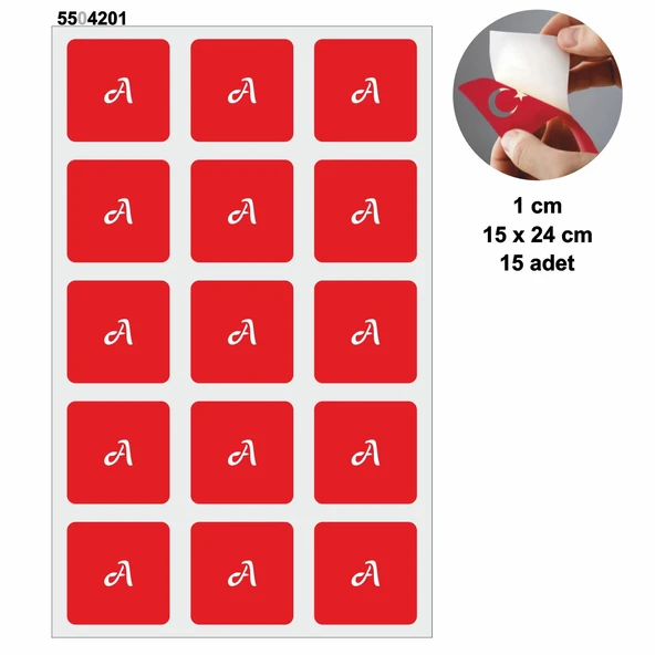 Bayiilere Özel 15'er Adet Harf ve Rakam Şablon Seti Parmak ve Mini Dövme Deseni ürün görseli 1