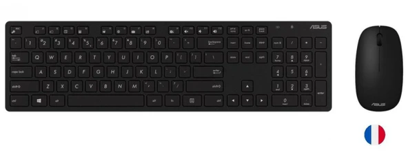 Asus W5000 Rusca Kablsouz Klavye-Mouse Set Siyah (W5000-Rus-Syh)