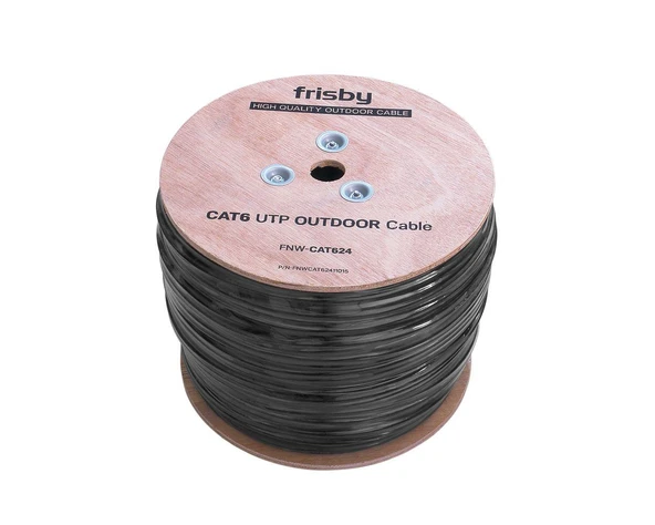 Frisby FNW-CAT624 CAT 6 UTP Outdoor Kablo (305mt) Dış Mekan Kalınlık: 0.58 mm-23 AWG