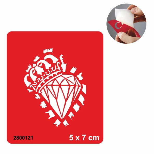 Biz Hep Kraldık Elmas Taç Tattoo Geçici Dövme Şablonları Kına Kalıpları ürün görseli 1