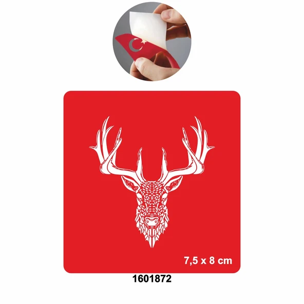 Yaban Hayat Geyik  Tattoo Geçici Dövme Şablonları Kına Kalıpları ürün görseli 1