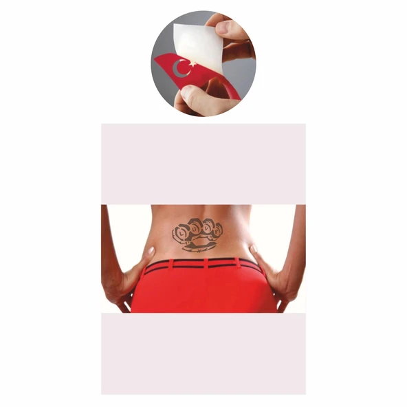 Aşkın Yumruğu Muşta  Tattoo Geçici Dövme Şablonları Kına Kalıpları - Resim 2