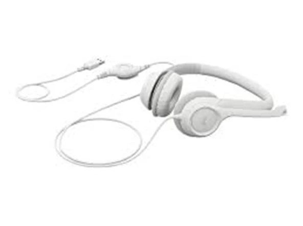 Logitech 981-001286 H390 Beyaz Usb Mikrofonlu Kulaklık - 2