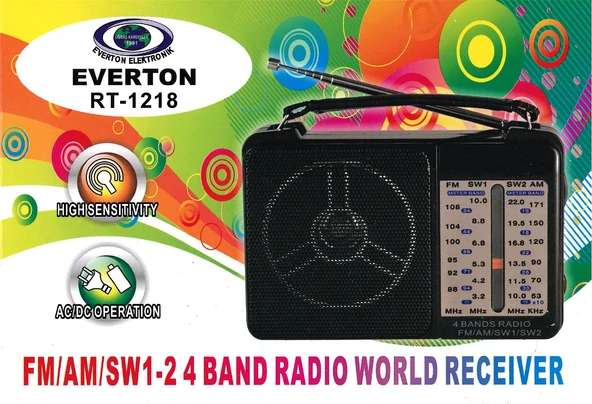Everton RT-1218 USB-SW1-SW2-FM-AM Nostaljik Radyo Şarjlı - 2