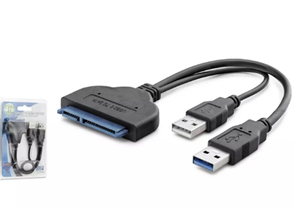 Hadron Hdx7549 Usb3.0 To Sata Çevirici 2.5" Güç Girişli 4Tb Siyah