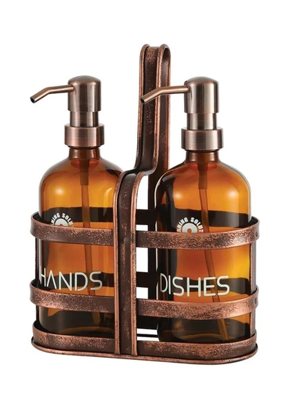 Rame Amber Sıvı Sabunluk Seti - 2x500 ML - 4