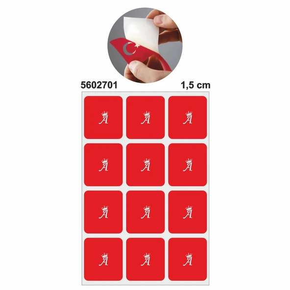 Bayiilere Özel Mini Taçlı Harf 27 Sayfa Dövme Deseni Şablon Seti 1,5 CM ürün görseli 1