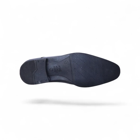 Censay 426 Siyah Rugan Kauçuk %Deri Erkek Klasik Ayakkabı - Resim 4