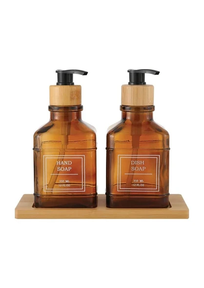 Rogan Amber Sıvı Sabunluk Seti - 2x350 ML - 4