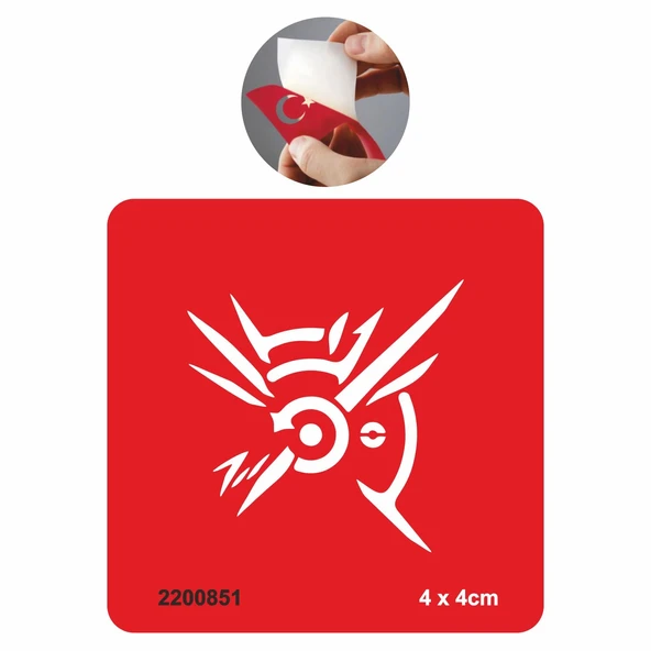 Viking Sembolü Tattoo Geçici Dövme Şablonları Kına Kalıpları ürün görseli 1