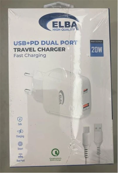 ELB44 ELBA 20W 2Lİ PD+USB TYPE-C SET