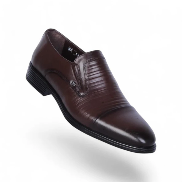 Censay 525 Kahve Antik Kauçuk %Deri Erkek Klasik Ayakkabı ürün görseli