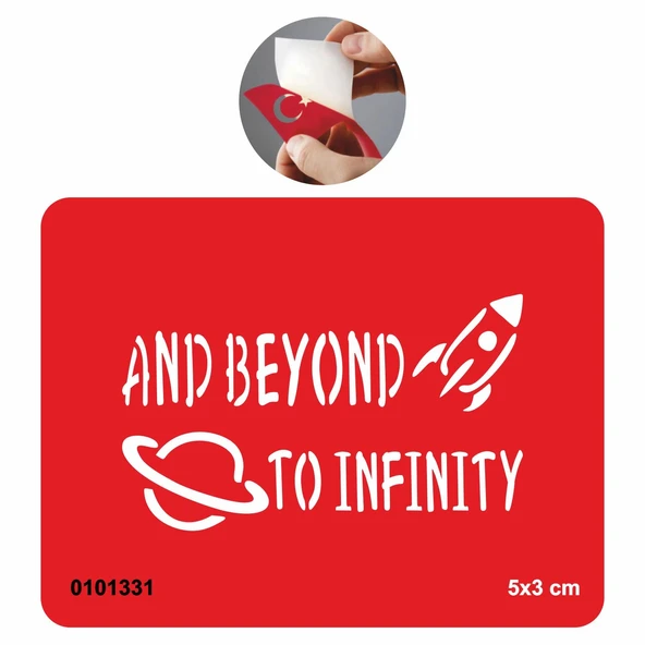 Ve Sonsuzluğun Ötesinde  Tattoo Geçici Dövme Şablonları Kına Kalıpları ürün görseli 1