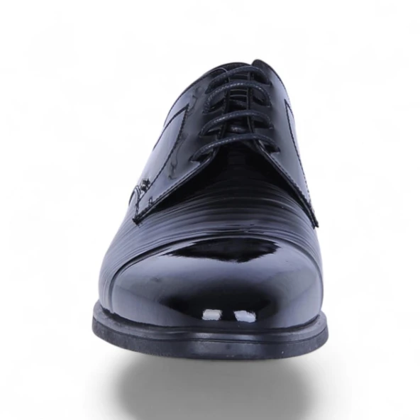 Censay 526 Siyah Rugan Kauçuk %Deri Erkek Klasik Ayakkabı - Resim 3