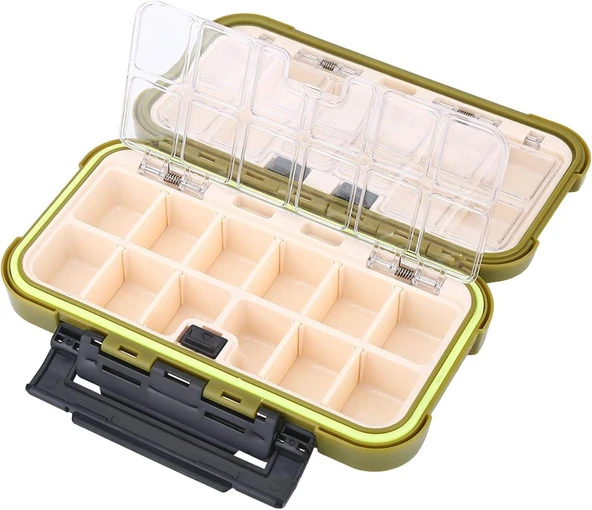 Effe Su Geçirmez Ayarlanabilir 30 Göz İğne Kutusu - Haki - Resim 4