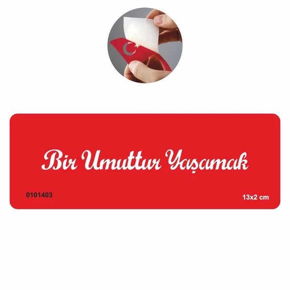 Bir Umuttur Yaşamak El Yazısı  Tattoo Geçici Dövme Şablonları Kına Kalıpları ürün görseli 1