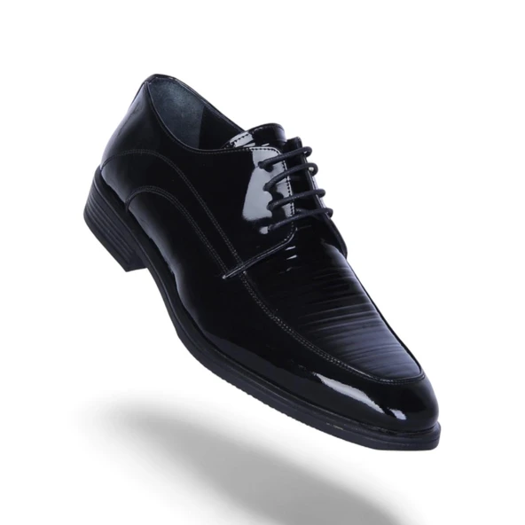 Censay 426 Siyah Rugan Kauçuk %Deri Erkek Klasik Ayakkabı ürün görseli