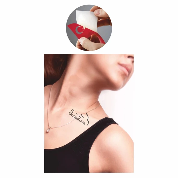 Kuşlar Gibi Özgürsün  Tattoo Geçici Dövme Şablonları Kına Kalıpları - 2