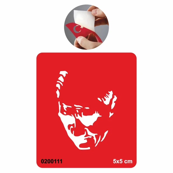 Atatürk Geçici Dövme Kına Şablonu Tattoo Geçici Dövme Şablonları Kına Kalıpları ürün görseli 1