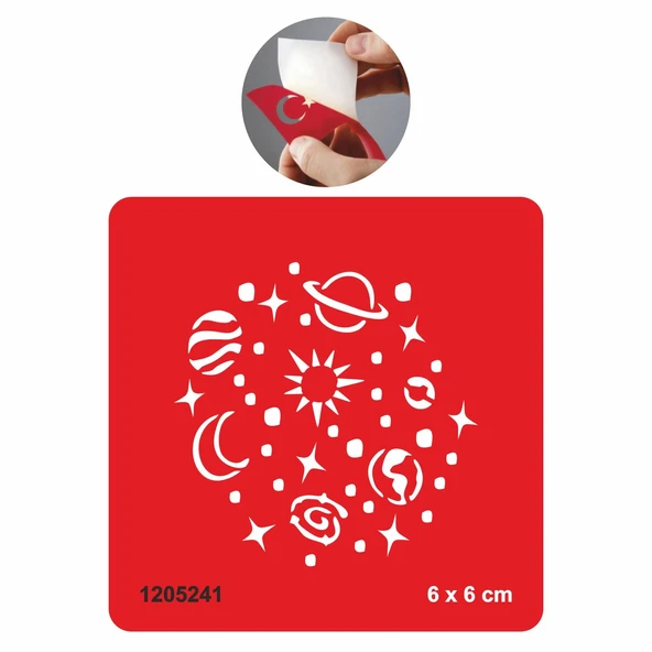 Güneş ve Gezegenler  Tattoo Geçici Dövme Şablonları Kına Kalıpları ürün görseli 1