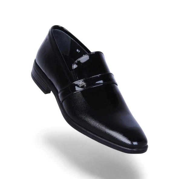 Censay 479 Siyah Rugan Kauçuk %Deri Erkek Klasik Ayakkabı ürün görseli