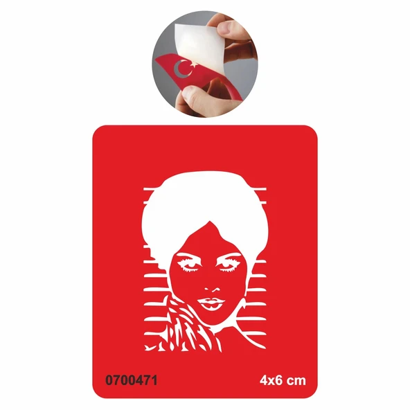 Güzel Kadın Tattoo Geçici Dövme Şablonları Kına Kalıpları ürün görseli 1