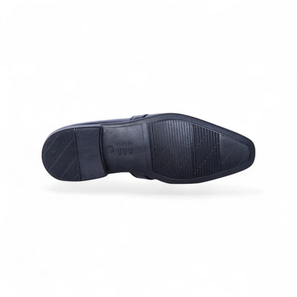 Censay 479 Siyah Rugan Kauçuk %Deri Erkek Klasik Ayakkabı - Resim 4