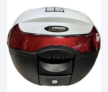 WOGEN 33 LİTRE PREMİUM SIRT DAYAMALI MOTOSİKLET ÇANTASI - BEYAZ KARBON - 1401 023
