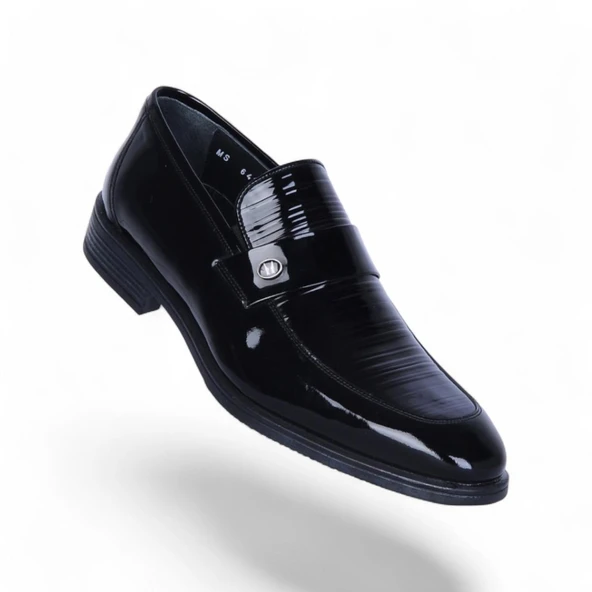 Censay 641 Siyah Rugan Kauçuk %Deri Erkek Klasik Ayakkabı ürün görseli