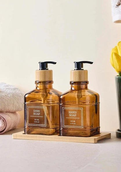 Rogan Amber Sıvı Sabunluk Seti - 2x350 ML - 3