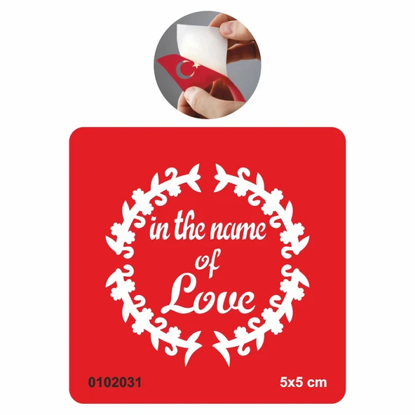 Aşk Adına Tattoo Geçici Dövme Şablonları Kına Kalıpları ürün görseli 1