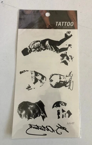 Kemal Atatürk Yapıştırma Sticker Dövme Geçici Dövme Temporary Tattoos ürün görseli 1