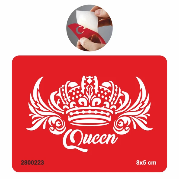 Kraliçe tacı Tattoo Geçici Dövme Şablonları Kına Kalıpları ürün görseli 1