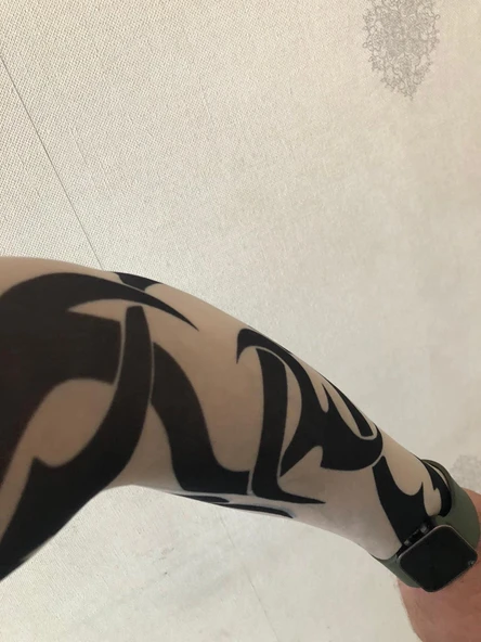 Giyilebilir Dövme Tribal Dövme Çift Kol - Resim 6