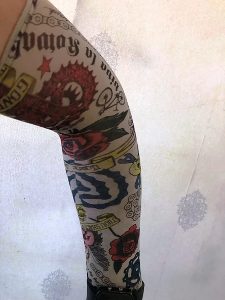 Çift Kol Giyilebilir Dövme Yazılı Desenler Tattoo Sleeve ürün görseli 1