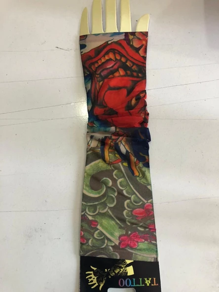 Giyilebilir Çorap Dövme Joker Dövmesi Çift Kol - Resim 2